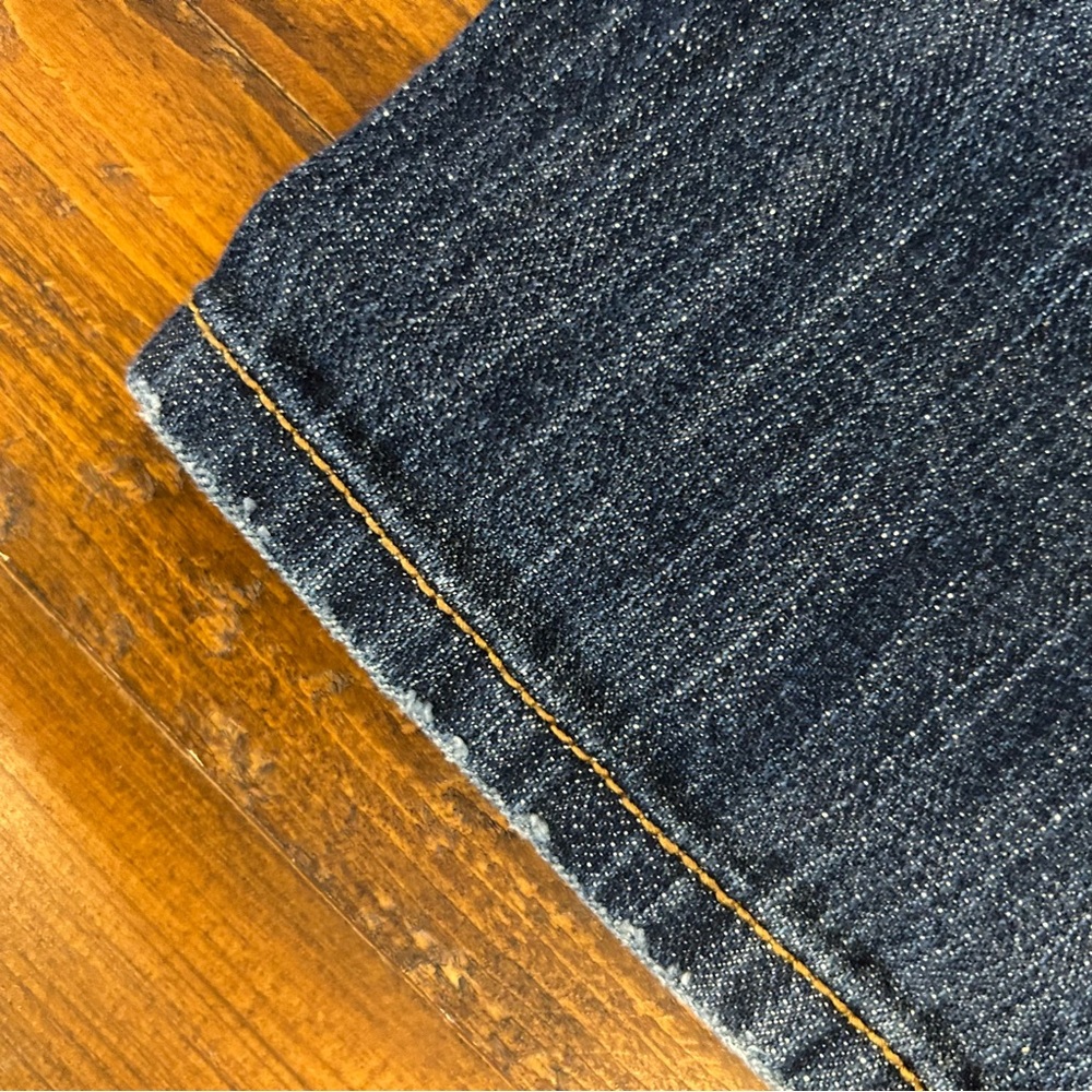 💐 LOFT Dark Wash Wide Leg Cropped Jeans - Picture 5 of 9